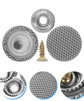 Car Roof Headliner Repair Button Kit Easy Install 50 Pieces Upholstery Pins Snap Rivets Retainer For Interior Ceiling Sagging Fix Grey Flannelette Fabric Automotive Roof Lining Repair Tool