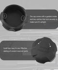 Top and side view of Coolant Reservoir Cap Replacement For Kia Optima And Hyundai Accent OEM 25441-26100 254412B100