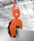 Vertical plate lifting clamp, orange BEAMNOVA, 2-ton capacity gripping sheet metal