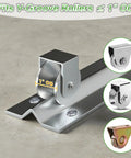 Heavy Duty 24 Ft Galvanized V Track Kit For 1 In V Groove Sliding Driveway Gates 6 Sections Of 4 Ft Each