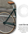 Chain Guard And Spoke Protector For Mountain And Road Bikes, Dirt Proof Flywheel Shield And Rear Wheel Guard on bike