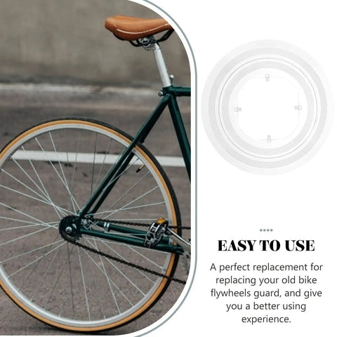 Chain Guard And Spoke Protector For Mountain And Road Bikes, Dirt Proof Flywheel Shield And Rear Wheel Guard on bike
