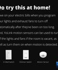 LoRa Long Range Indoor Motion Detector With One Quarter Mile Coverage, Smart Motion Sensor For Home Automation, save energy notice