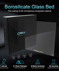 Ender 3 Glass Bed Upgrade Tempered Glass Plate Build Surface 235x235x4mm shown with box and clips for 3D printer use