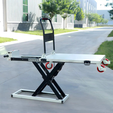 Heavy Duty Electric Hydraulic Lift Table Cart 660 Lb Capacity Portable Scissor Platform No Sweat Industrial Material Handling For Warehouse Truck Loading