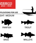 Two Pack Spincast Fishing Reels And Rod Combos With Five Foot Six Inch Two Piece Poles Size 30 And Size 40 for panfish, bass, trout, walleye
