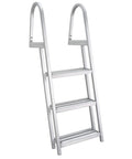 76-Inch 3-Step Marine Boarding Ladder, Heavy-Duty Aluminum, Saltwater And Freshwater Resistant, 300 Lb Capacity, Rugged Dockside Boat Access Ladder For Easy Water Exit front view