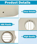 3 Inch Horizontal Vent Termination Kit With Screws For Outside Wall Water Heater Replacement Part showing ABS plastic details