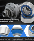 Ball bearings kit, 5x11x4 mm, steel with blue seals, 10-pack for Traxxas Slash wheel hub