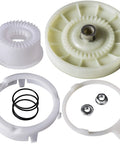 Complete W10721967 Clutch Cam Assembly And W10528947 Driven Hub Kit For Whirlpool Kenmore Top Load Washer parts including gears and springs.