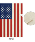American Flag Garden Flag 12 Inch By 18 Inch Double Sided Patriotic Yard Decor for Garden and Lawn, fade-resistant nylon detail