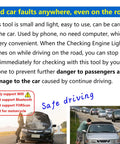 Fast WiFi OBD2 Adapter Scanner For iOS And Android Phones, ELM327 Interface, in use for safe driving diagnostics