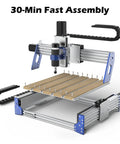 PROVerXL 4030 V2 CNC Router Built For Speed With NEMA 23 Closed Loop Stepper 400W Spindle 3 Axis Milling For Wood Metal Acrylic PCB MDF Fast 5000 mm Per Min Travel Working Area 400 X 300 X 110 mm Precision Low Noise High Productivity