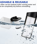 Vertex Pro Powered Lift Away Cordless Vacuum Replacement Filter Kit With 2 Foam Filters 2 Pre Motor Filters 1 HEPA Filter submerged in water