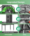 Comparison of Heavy Duty Metal Freestanding Hose Holder That Holds Two 150 Ft Hoses Rustproof Garden Hose Storage With Four Spikes