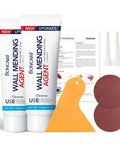 Two Pack Wall Patch Kit With Mending Agent And Spackle, Comes With 100g Patches, Nozzle Extenders, Scrapers And Sandpaper