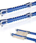 Four Way Glue Up Clamps Keep Boards Dead Flat, 40.5 Inch Panel Clamps with adjustable bars and wood panel for woodworking.