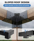 Heavy Duty Pergola Kit With 3 Way Corner Brackets Gazebo Hardware Set For Patio Backyard Outdoor Use Durable DIY Brackets