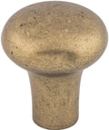 Aspen Round Cabinet Knob In Light Bronze Finish, One And One Eighth Inch Diameter, Seven Eighths Inch Projection, Traditional Style Hardware For Cabinets And Drawers, Easy Install