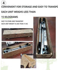 Badass Portable Gantry Crane With Two Thousand Kg Capacity And Quick Adjust High Strength Aluminum Tower Design For Smooth Engine Lifting Jobs No Sweat Ever stored in a wooden box under 15 kg.