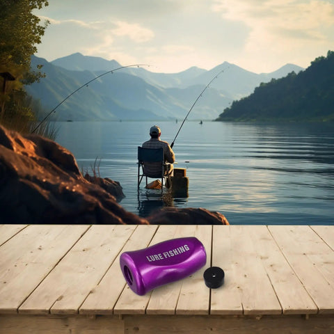 Lightweight Purple Fishing Reel Knob Handle Grip Replacement Parts For Baitcasting Reels And Water Drop Rods Ultimate ABS Upgrades, purple ABS knob