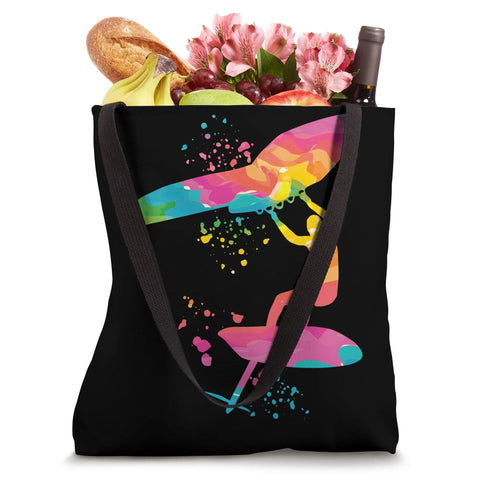 Tie Dye Wing Foil Tote Bag For Wingsurfing And Wingboarding Dope Gear Carryall For Coaches And Fans with groceries