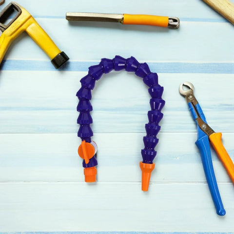Plastic Air Hose Nozzle Fits Milling Machine Air Compressor Sick Design Cleans Dust Fast Cooling And Portable Misting System Ideal For Drill Mill Engraver Needs Airflow Keeps Gear Chill Heavy Duty Work Badass Pressure Super Solid purple flexible nozzle with orange tip