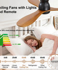 Top Notch 42 Inch Ceiling Fan With Soft Warm Light, App And Smart Remote Control, Dead Silent Dc Motor, Three Handcrafted Wood Blades, Smooth Six Speed Airflow, Cozy Bedroom Patio Glow Up, with light and wood blades above a bed.