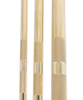 Brass Knurled Drift Punch Kit Three Piece Set With Roll Pin Punches And Chisels For Three Eighths Inch One Half Inch And Three Quarter Inch Sizes