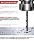 Beast Workhorse Heavy Duty Carbide Drill Bit Set For Hardened Steel And Stainless Steel With 135 Degree Point in action