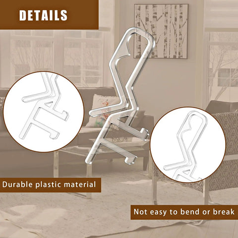 Top Notch Hidden Valance Clips For Window Blinds Clear Plastic Clip Tabs For Horizontal Shades showcasing durable, heavy-duty design.
