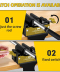 Beast Golf Club Regripping Kit 2.0 with Quick Release Vise Clamp, installed on a golf club during regripping process.