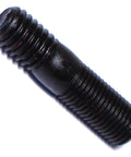 Automotive double-ended stud, black steel, 3/8-16 and 3/8-24 threads, 1-1/2 in long
