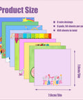 9 Pads Cute Sticky Notes Set 3x3 Self Stick Notepads for Teachers and Office, pastel colors with floral designs