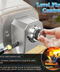 Gas Burner Attachment For Karu 12 Pizza Ovens Converts To Propane Heat Fast, Includes Valve Hose And Screws installed