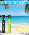 Half Liter Mini Scuba Tank Portable Lung Tank 3000 PSI DOT Certified Dive Air Tank For Snorkeling Underwater Breathing And Training
