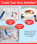 Random Color Magnetic Wand For Kids, 7.63 Inch Rainbow Magnetic Toy in classroom experiments with sorting and art activities