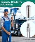 Heavy Duty Corner Guard Handle Extends 4.3 To 8.7 Feet, V Shaped Corner Protector For Flatbed Trucks with threaded heads