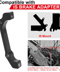 Post Mount Disc Brake Caliper Adapter Kit for Front 180mm and Rear 160mm Rotors Pro Grade Aluminum Alloy shown with IS mount