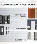 Pocket Sliding Door Lock With Privacy Pull Reversible Design For Sliding And Bifold Doors Easy Grip Handle Compatible With Most Doors