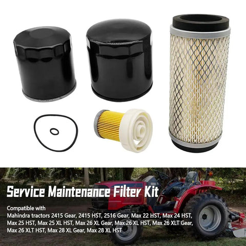 Beefy Maintenance Filter Kit For Mahindra Tractors 2415 2516 Max Series Air Oil Fuel Hydraulic Filters Replacement with components
