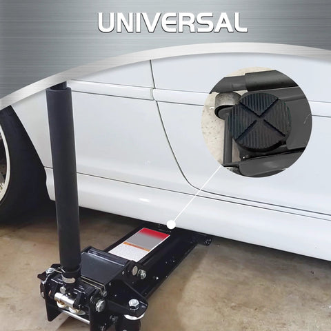 TONDA universal floor jack rubber pad adapter under car pinch-weld, black, 1-pack