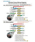 Booster pump wiring diagram for Spa Massage Pump 1.5HP For Marquis Spa Dual Voltage 230V Or 115V showing electrical connections.