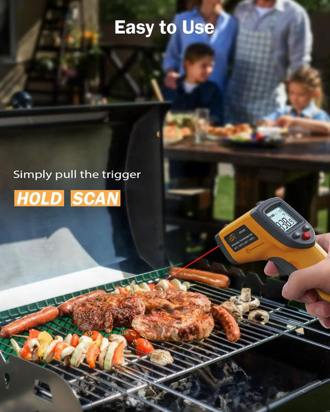 Non Contact Infrared Thermometer Gun For Quick Surface Readings Handheld Digital Temperature Tool measuring grill temperature