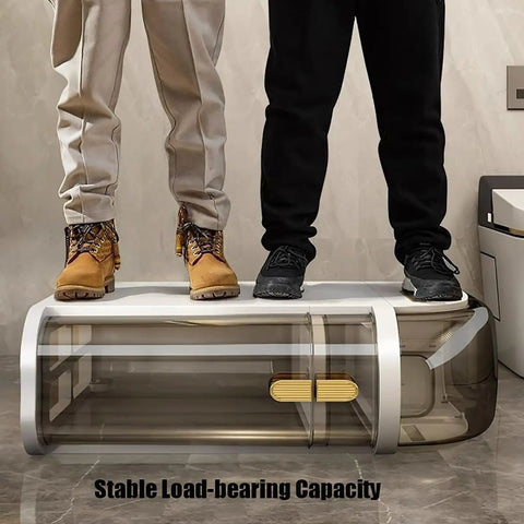 Slick Rolling Storage Cart Featuring Smooth Slide Out Acrylic Compartments And A Removable Ventilated Lid For Keeping Your Space Fresh And Totally Sorted