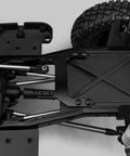 Top view of One Tenth RC F10 CNC Aluminum Portal Axle Servo Mount Low Center Of Gravity For One Tenth RC Crawlers Upgrades