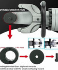 Portable Electric Rebar Cutter And Bender Beast showing removable orientation mechanism and detailed components