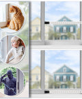 Heavy Duty Adjustable Window And Sliding Door Security Bar Anti Lift Safe For Children Indoor Use, Portable Iron Construction