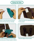 Instructions for the Top Shelf Clothing Tagging Gun Kit With 400 White Apparel Labels And 1600 Heavy Duty Barbs usage steps.