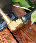 Garden Hose Reel Swivel Elbow Connector Replacement Part With Brass Construction Includes Washers Sealing Rings And Tape For Easy Install Durable Leak Free Hose Reel Accessory on hose reel